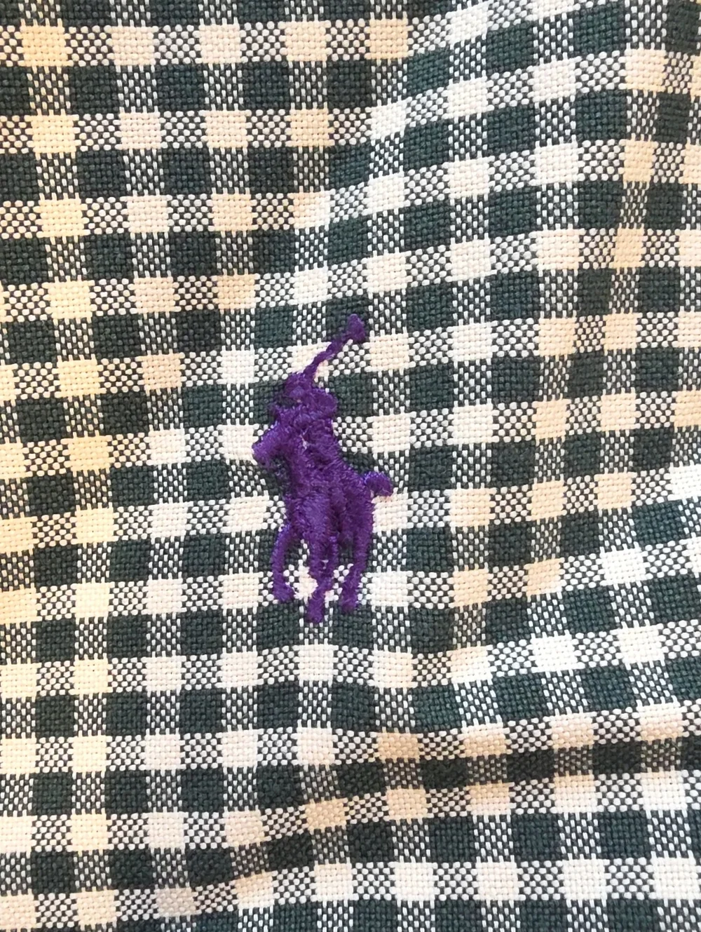 Men's Ralph Lauren Polo Long Sleeve Button- Down, Purple Polo Logo, Classic Fit